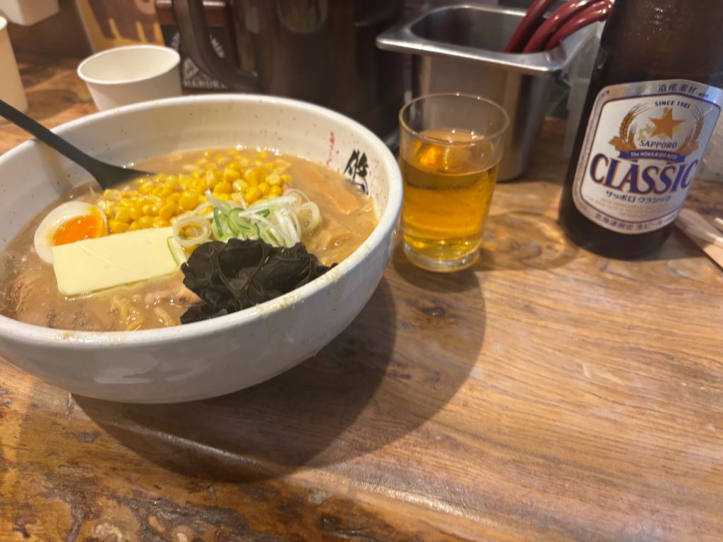 Corn and butter ramen at Sapporo Ramen Haruka